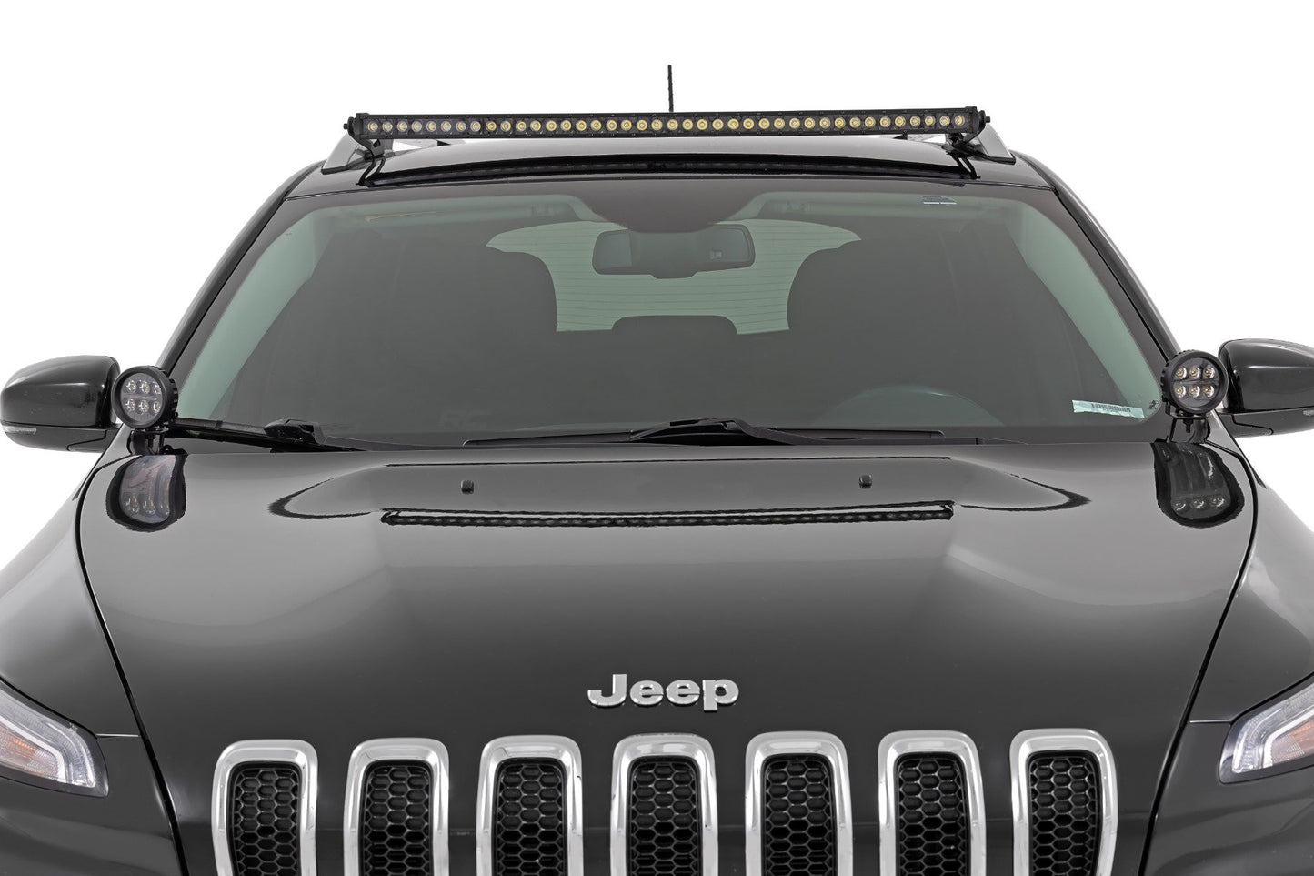 Комплект светодиодных фар | Крепление в нишу | 3 дюйма OSRAM | Широкий луч | Jeep Cherokee KL (14-21)