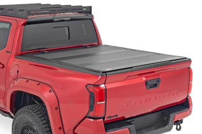 Rough Country Hard Tri-Fold Flip Up Bed Cover | 5' Bed | Toyota Tacoma 2WD/4WD (2024-2026) by Rough Country