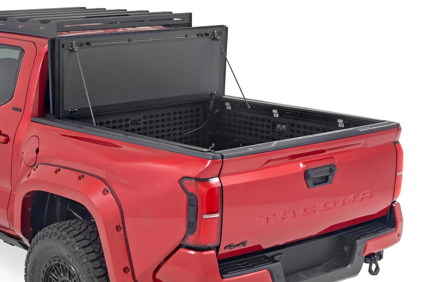 Rough Country Hard Tri-Fold Flip Up Bed Cover | 5' Bed | Toyota Tacoma 2WD/4WD (2024-2026) by Rough Country