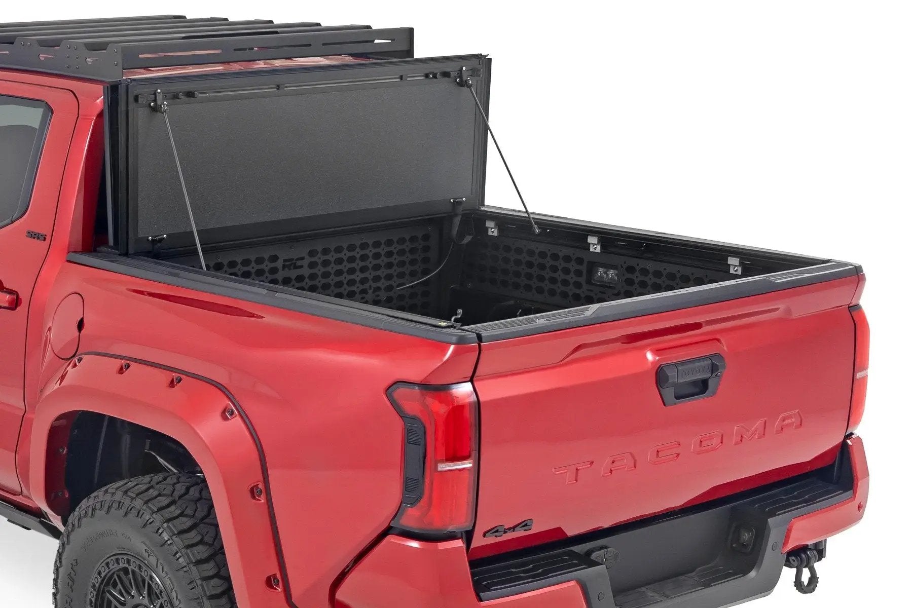 Rough Country Hard Tri-Fold Flip Up Bed Cover | 5' Bed | Toyota Tacoma 2WD/4WD (2024-2026) by Rough Country