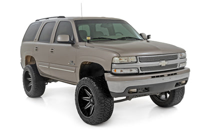 Kit de luces LED | Montaje en zanja | Par de 2" negras | DRL blanco | Chevy Silverado 1500 (99-06)