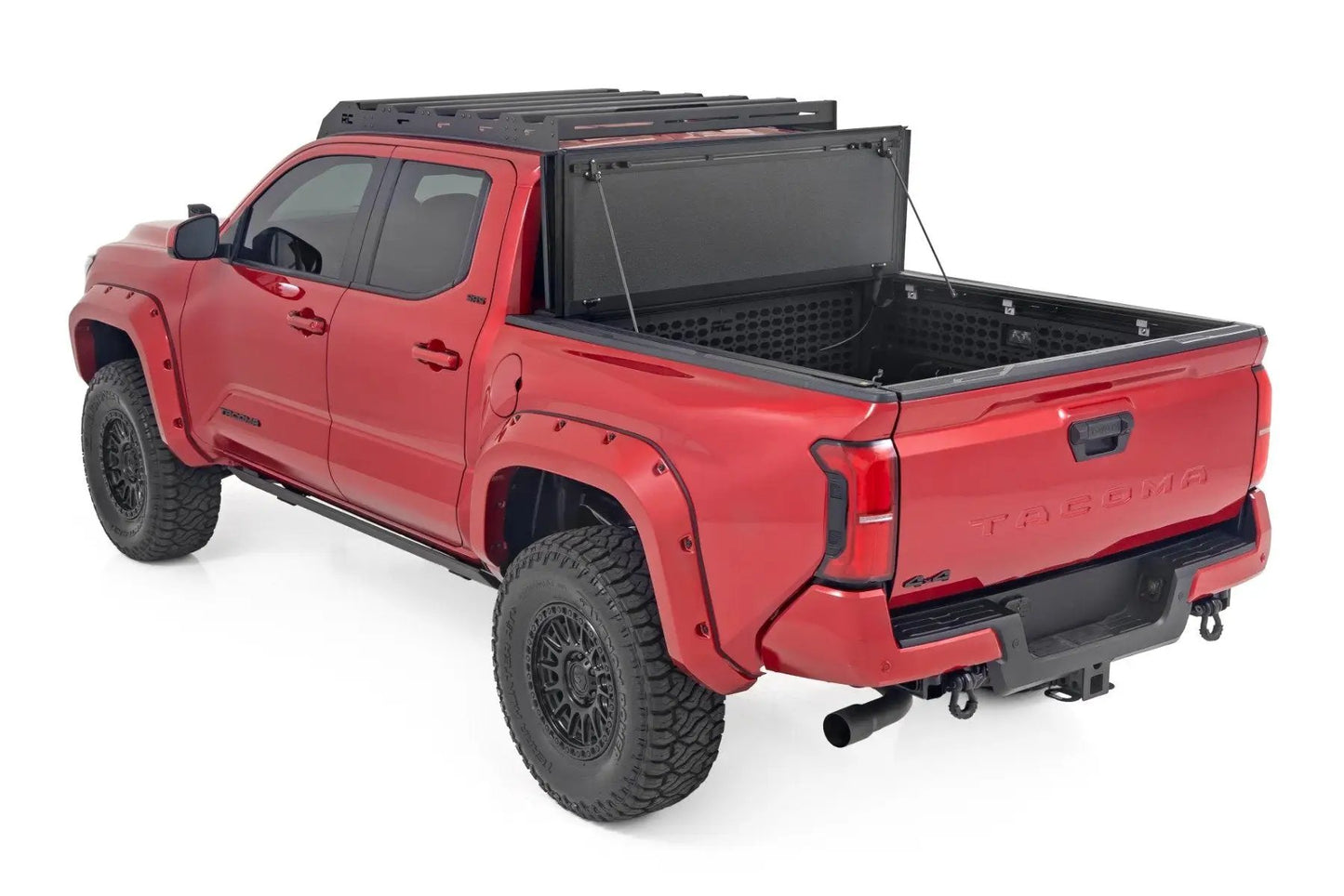 Rough Country Hard Tri-Fold Flip Up Bed Cover | 5' Bed | Toyota Tacoma 2WD/4WD (2024-2026) by Rough Country