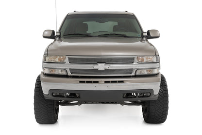 Kit de luces LED | Montaje en zanja | Par de 2" negras | DRL blanco | Chevy Silverado 1500 (99-06)