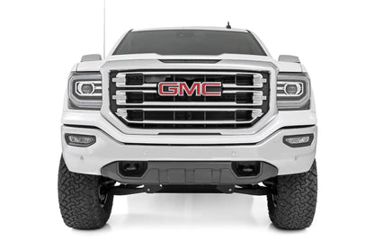 Rough Country 7 Inch Stamped Steel LCA Lift Kit | Forged UCA | Bracket | M1 Struts/M1 | Chevy/GMC 1500 (16-18) by Rough Country