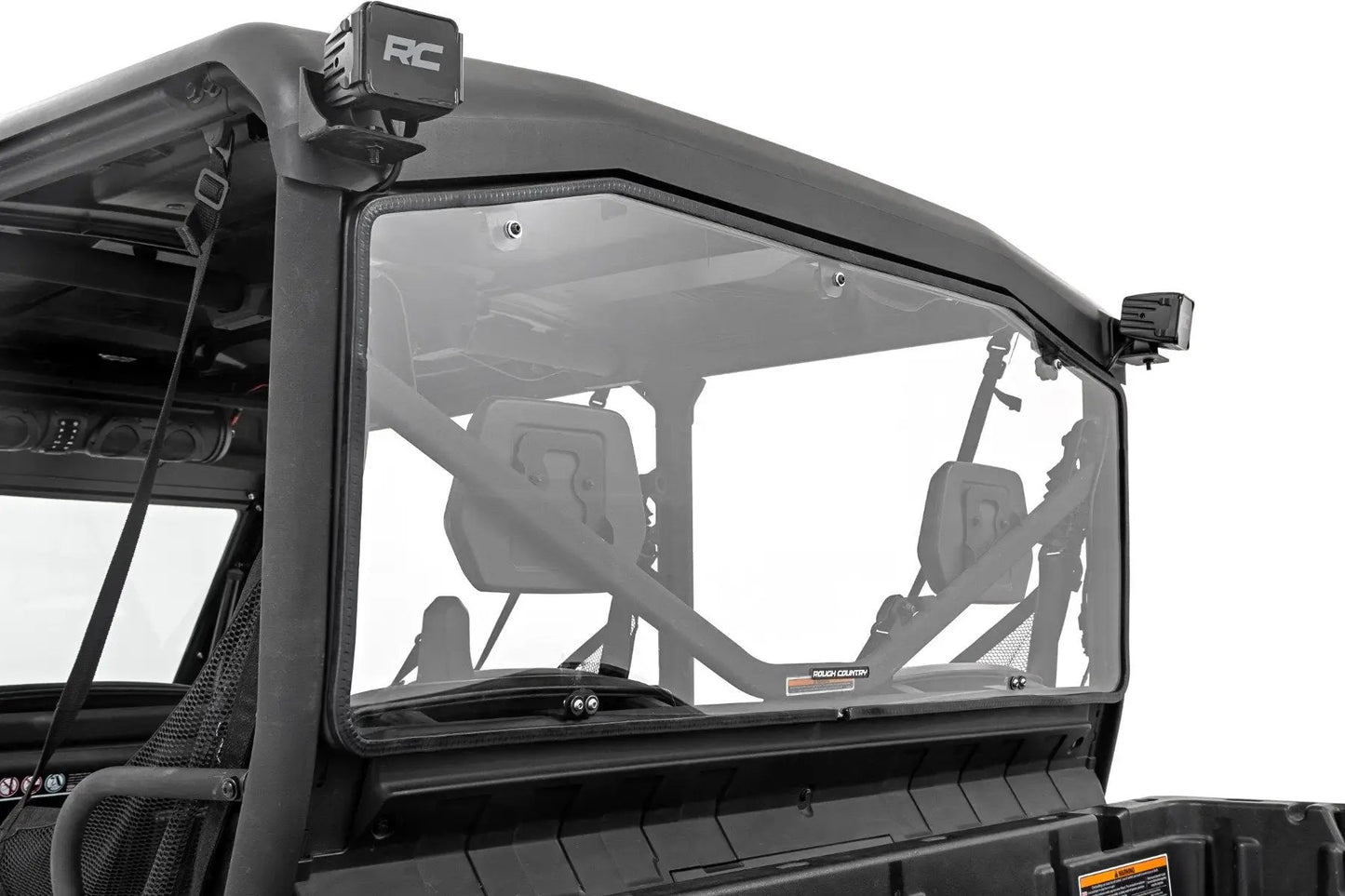 Rough Country Rear Cab Panel | Scratch Resistant | Can-Am Defender HD 8/HD 9/HD 10 by Rough Country