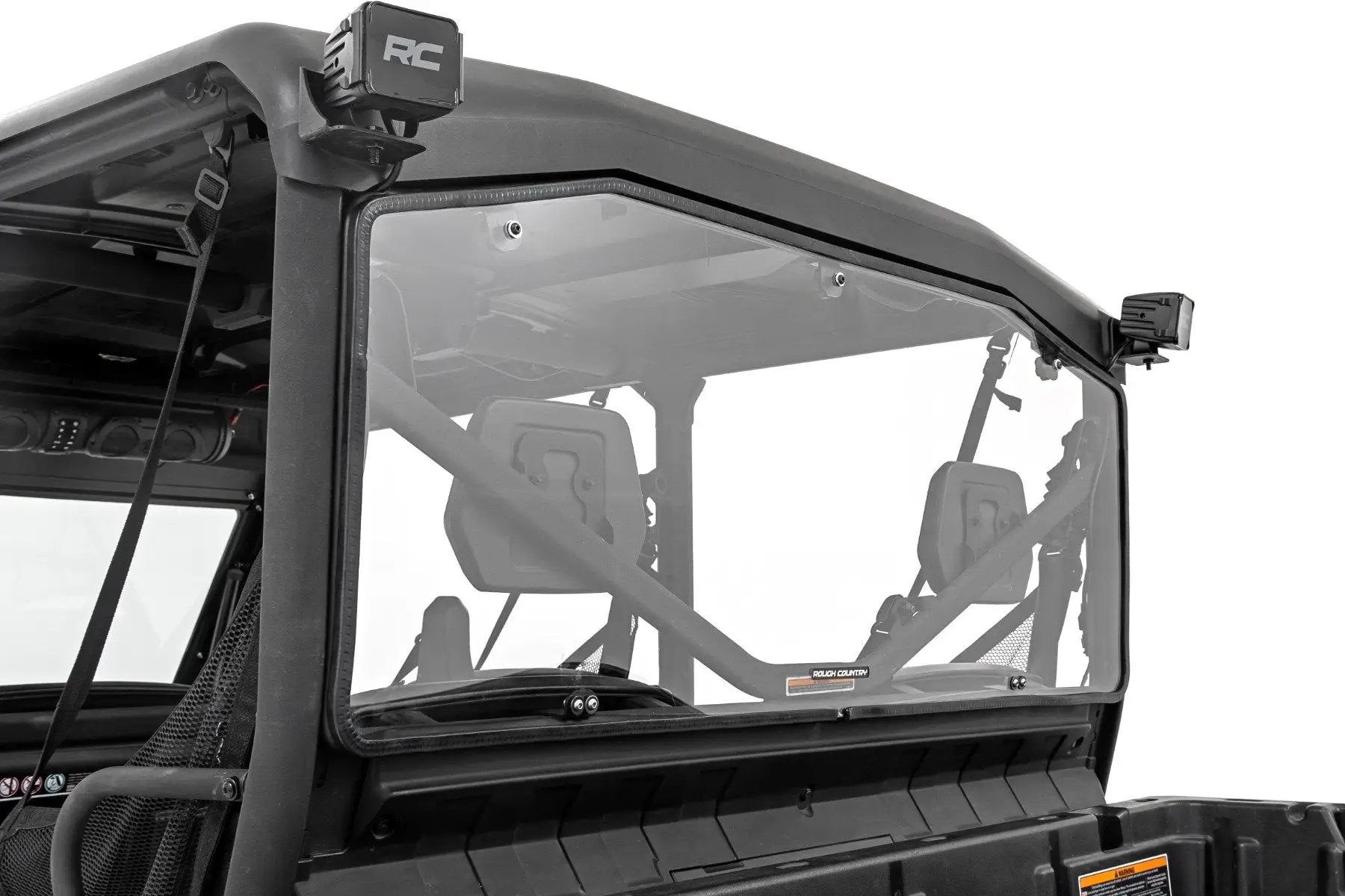 Rough Country Rear Cab Panel | Scratch Resistant | Can-Am Defender HD 8/HD 9/HD 10 by Rough Country