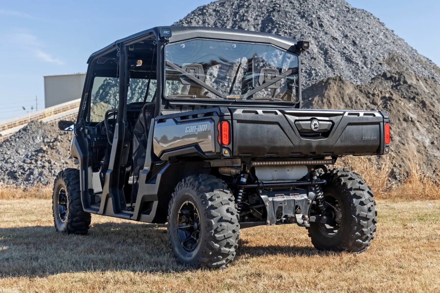 Rough Country Rear Cab Panel | Scratch Resistant | Can-Am Defender HD 8/HD 9/HD 10 by Rough Country