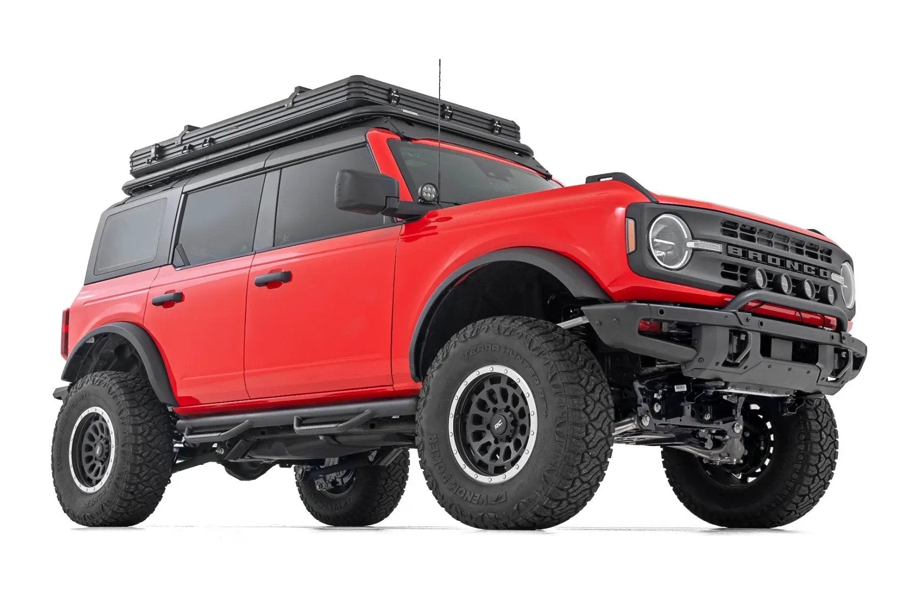 Rough Country Nerf Steps | Wheel to Wheel | 4 Door | Ford Bronco 4WD (2021-2025) by Rough Country
