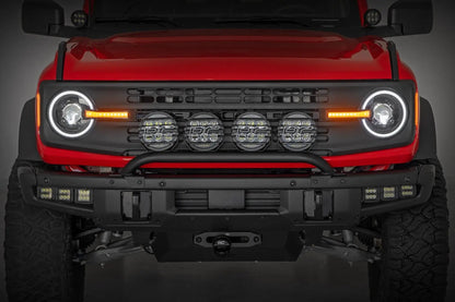 Rough Country DRL Halo LED Headlights | DOT Approved | Ford Bronco 4WD (2021-2025) by Rough Country