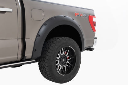 Rough Country Pocket Fender Flares | DB Shelter Green | Ford F-150 2WD/4WD (2021-2025)