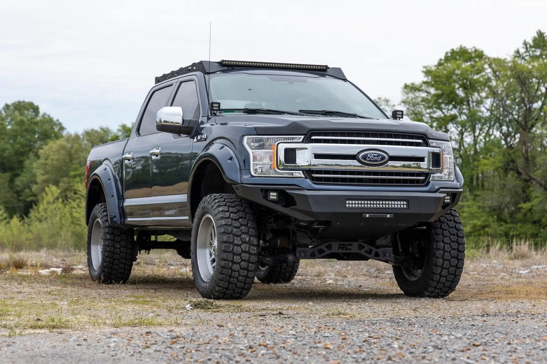 Rough Country Front Bumper | High Clearance | Skid Plate | Ford F-150 2WD/4WD (2018-2020) by Rough Country