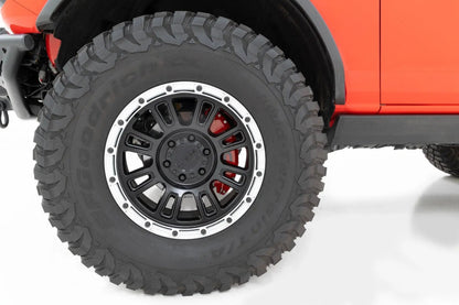 Rough Country Caliper Covers | Front and Rear | Red | Ford Bronco 4WD (2021-2025) by Rough Country