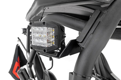 Rough Country LED Light Kit | Rear Mount | 2" Black Pair | Flood | Kawasaki Teryx 1000/Teryx 800 by Rough Country