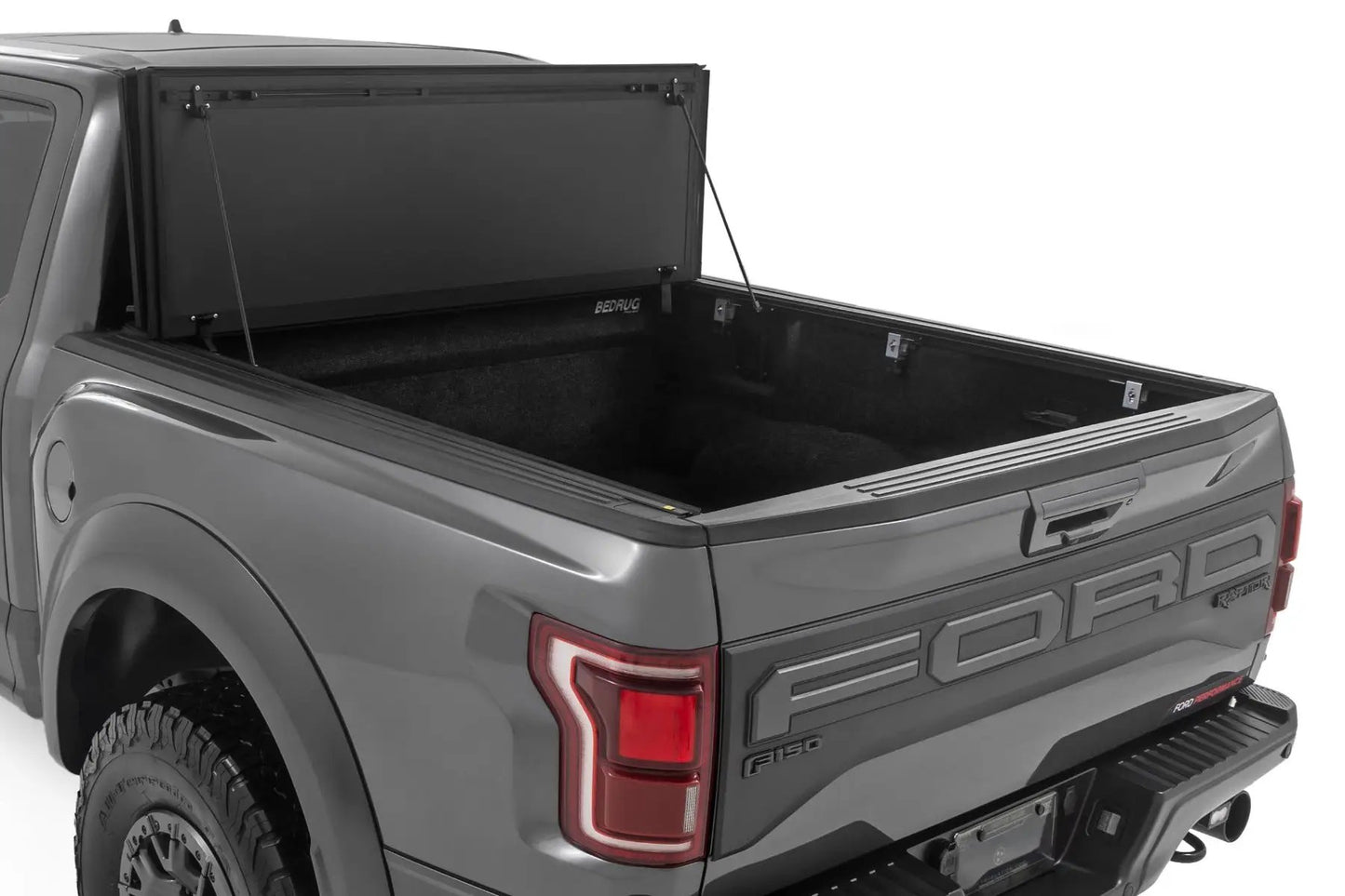 Rough Country Hard Tri-Fold Flip Up Bed Cover | 6'7" Bed | Ford F-150 2WD/4WD (2015-2025) by Rough Country