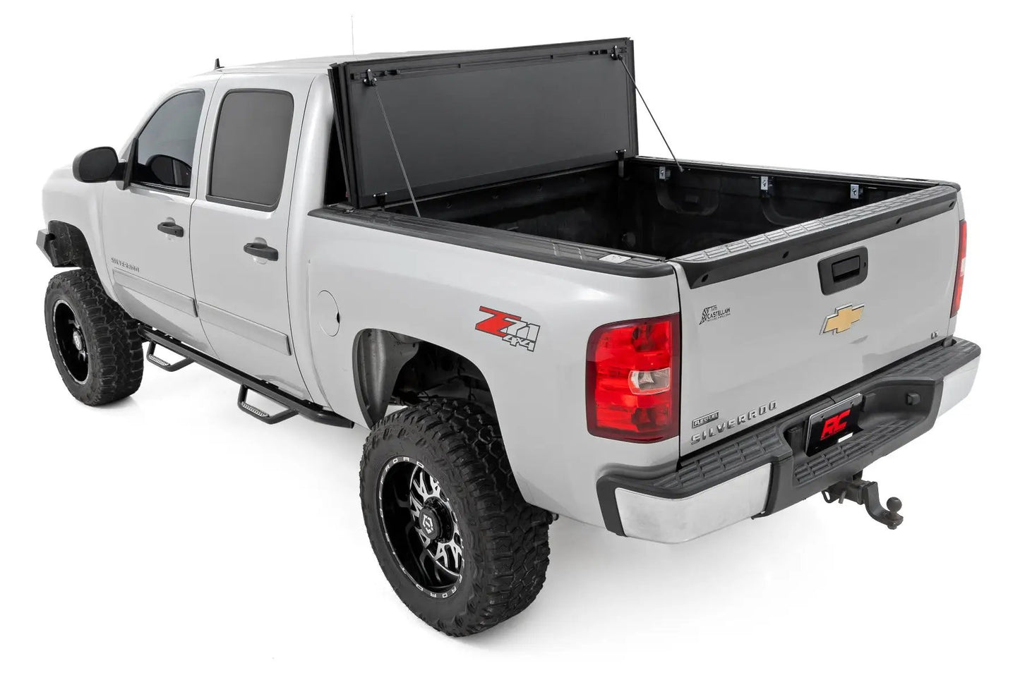 Rough Country Hard Tri-Fold Flip Up Bed Cover | 5'9" Bed | Chevy/GMC 1500 (07-13) by Rough Country