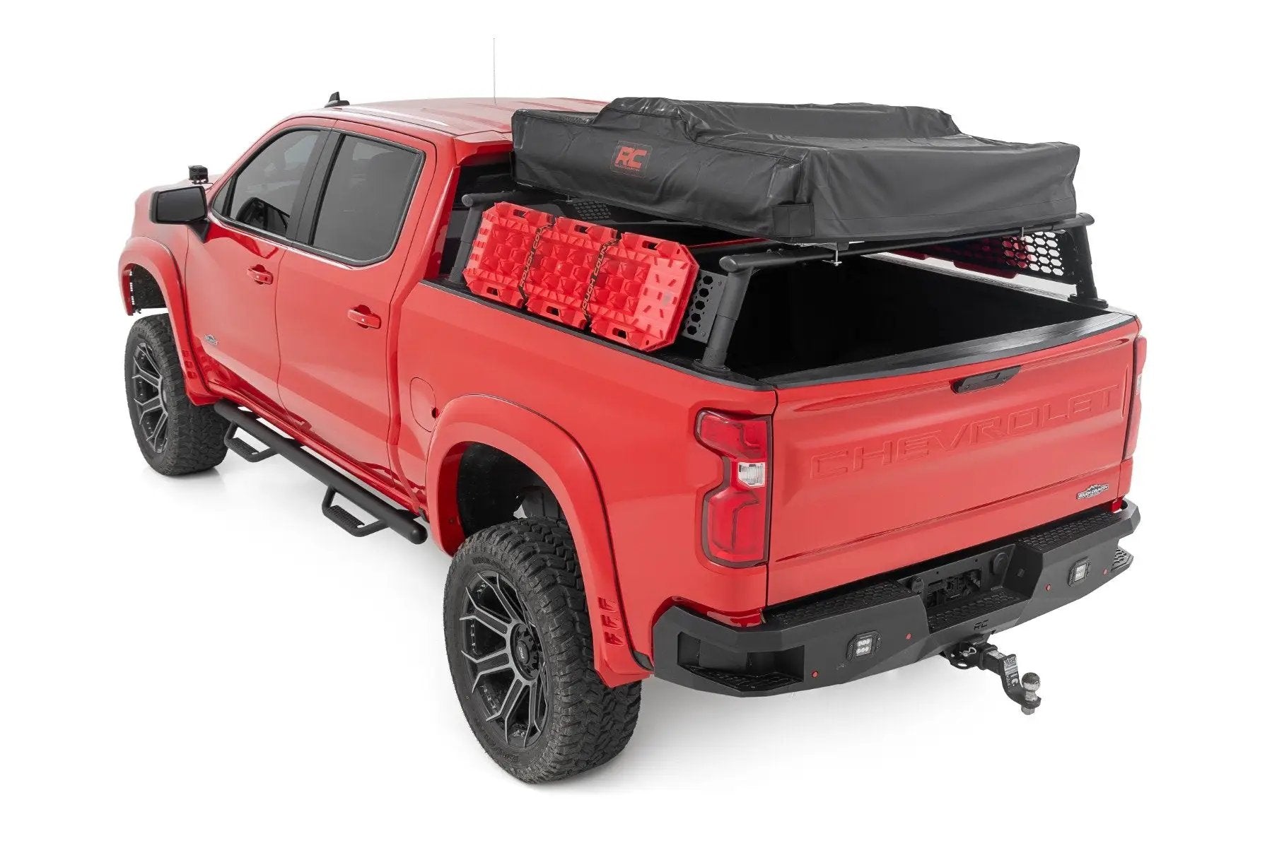 Rough Country Bed Rack | Half Rack | Aluminum | Chevy Silverado 1500 2WD/4WD (2019-2026) by Rough Country