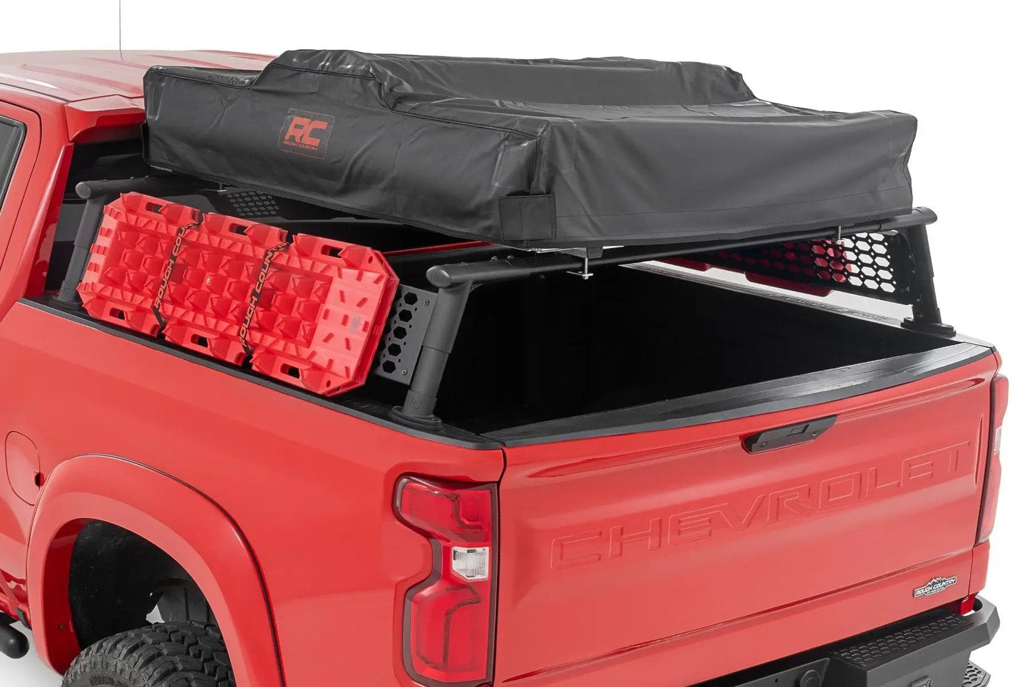 Rough Country Bed Rack | Half Rack | Aluminum | Chevy Silverado 1500 2WD/4WD (2019-2026) by Rough Country