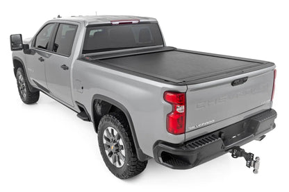 Rough Country Retractable Bed Cover | 6'9" Bed | Chevy/GMC 2500HD/3500HD (20-26) by Rough Country