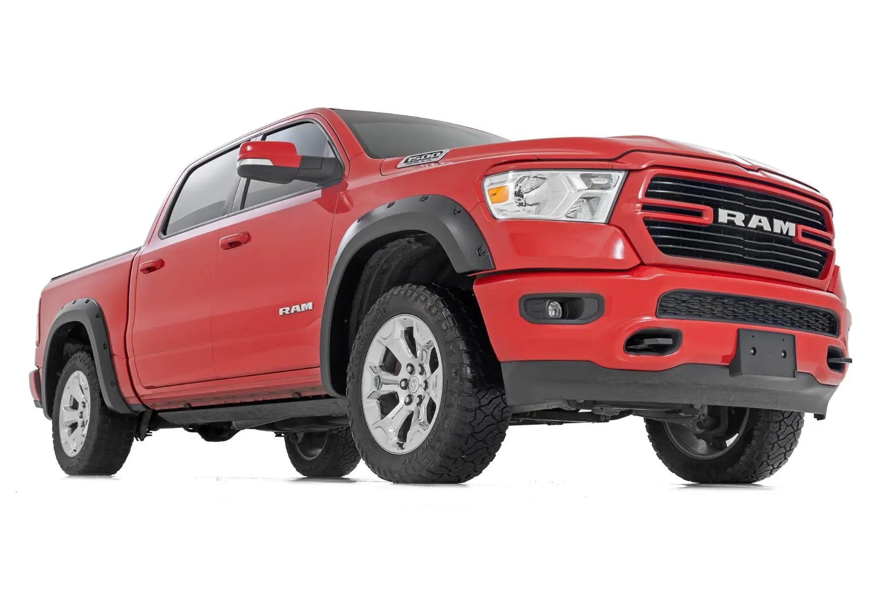 Rough Country Pocket Fender Flares | PR4 Flame Red | Ram 1500 2WD/4WD (2019-2024) by Rough Country