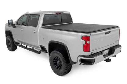 Rough Country Soft Roll Up Bed Cover | 6'9" Bed | Chevy/GMC 2500HD/3500HD (20-26) by Rough Country