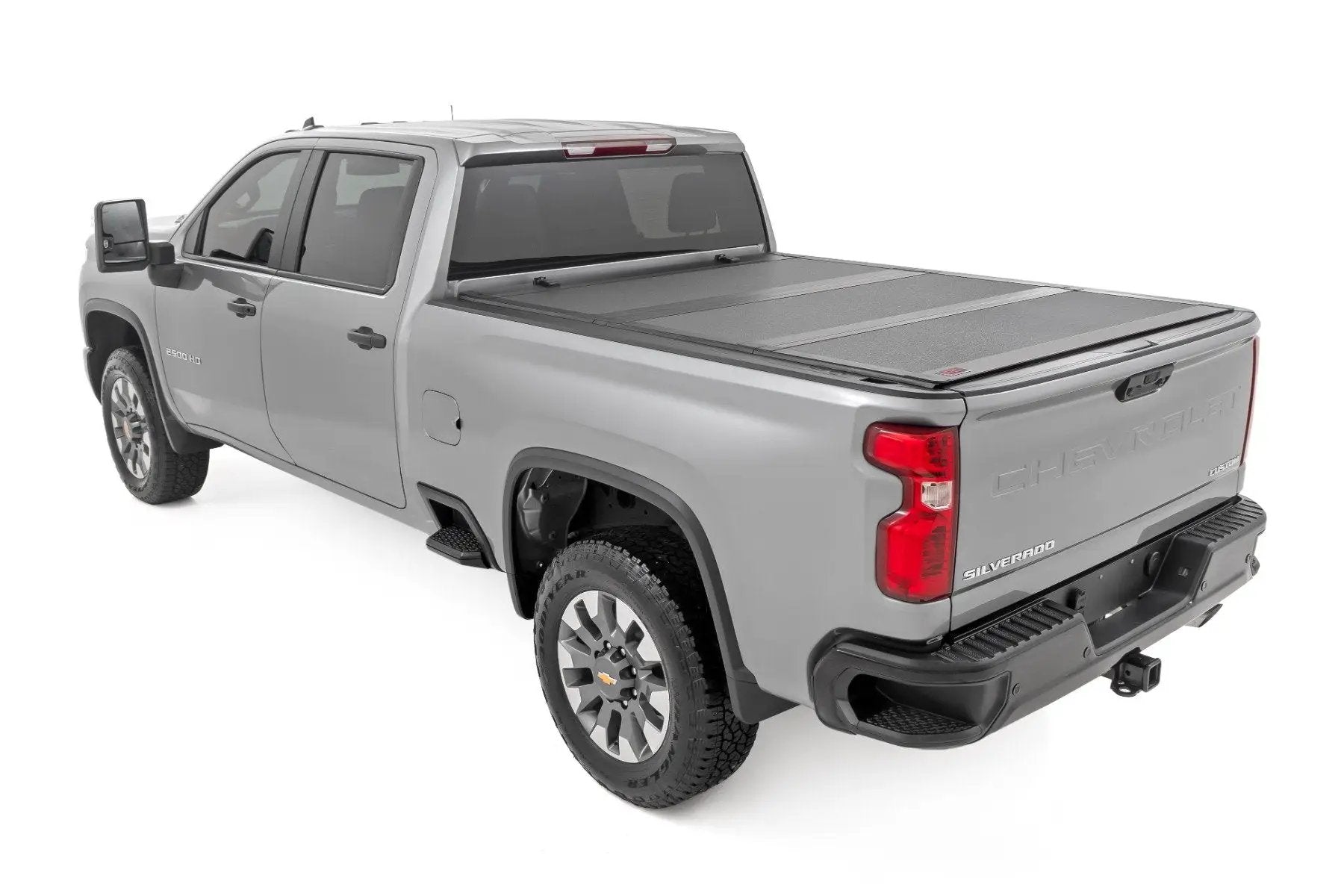 Rough Country Hard Tri-Fold Flip Up Bed Cover | 6'9" Bed | Chevy/GMC Silverado/Sierra 2500HD/3500HD (20-26) by Rough Country