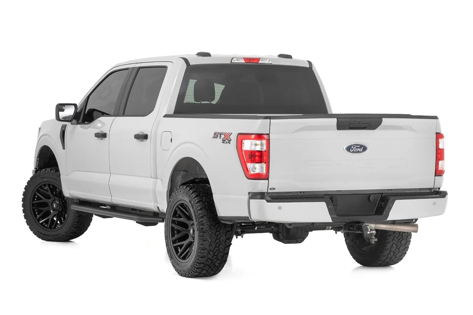 Rough Country OV2 Running Boards | Side Step Bars | Crew Cab | Ford F-150/Lightning/F-250/F-350 (15-26) by Rough Country