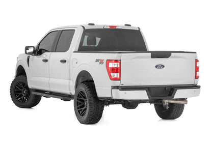 Rough Country OV2 Running Boards | Side Step Bars | Crew Cab | Ford F-150/Lightning/F-250/F-350 (15-26) by Rough Country