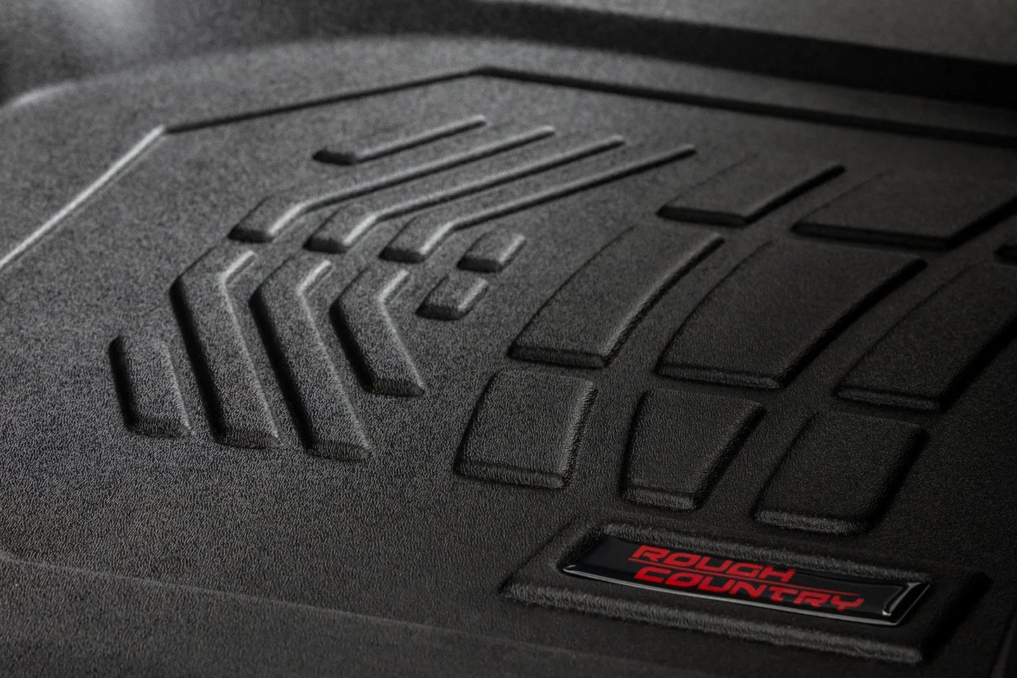 Rough Country Floor Mats | FR Bucket | Crew | Chevy/GMC 1500/2500HD/3500HD (19-26) by Rough Country