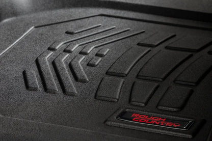Rough Country Floor Mats | FR Bucket | Crew | Chevy/GMC 1500/2500HD/3500HD (19-26) by Rough Country
