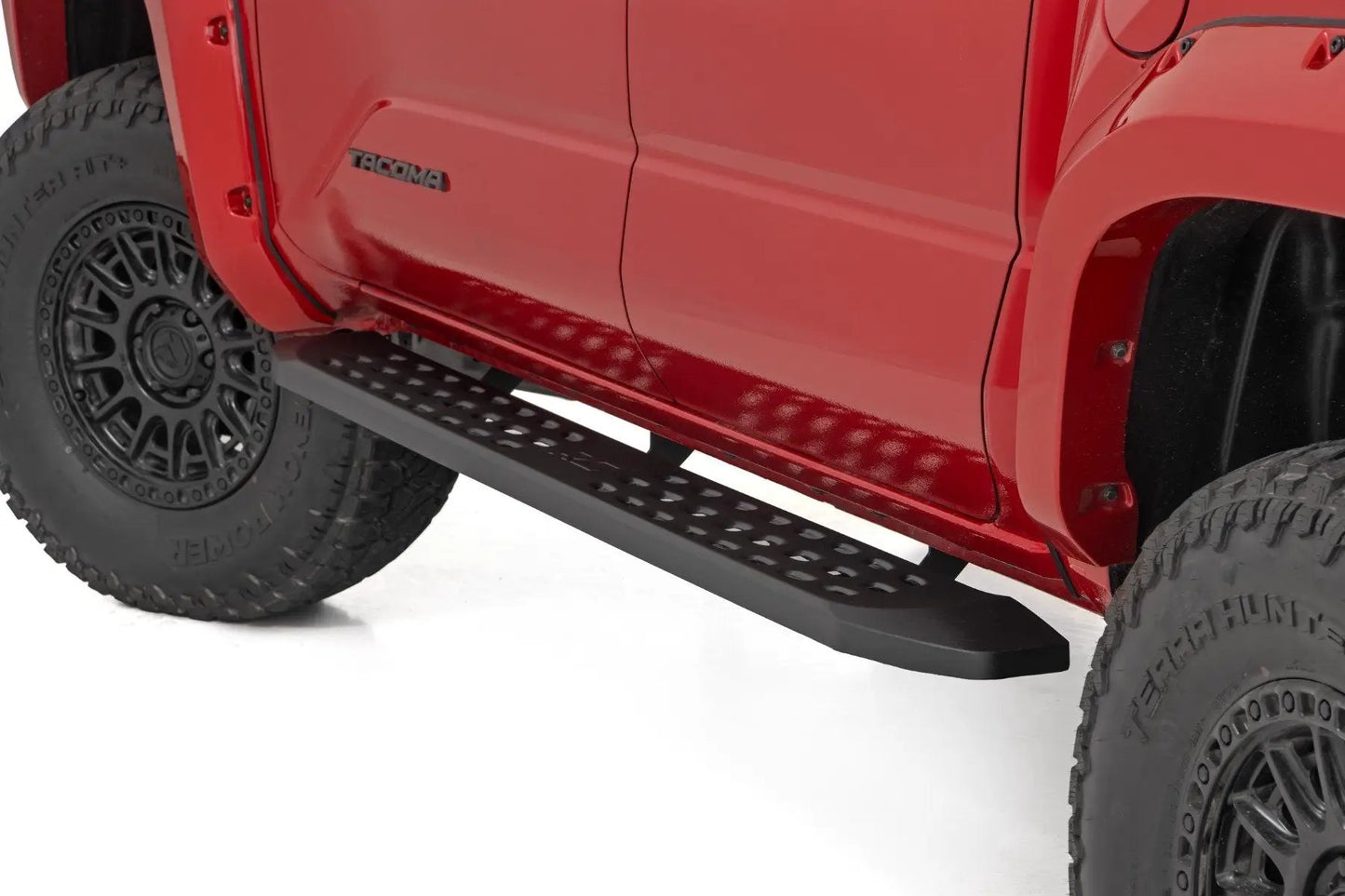Rough Country RPT2 Running Board | Double Cab | Black | Toyota Tacoma 2WD/4WD (2024-2025) by Rough Country