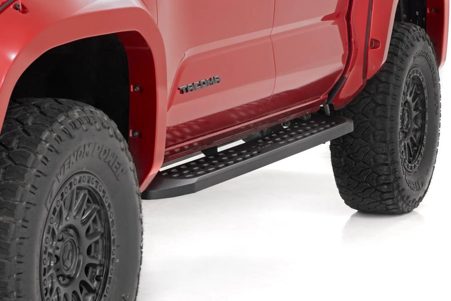 Rough Country RPT2 Running Board | Double Cab | Black | Toyota Tacoma 2WD/4WD (2024-2025) by Rough Country
