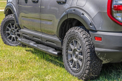 Rough Country Oval Nerf Steps | Black | Ford Bronco Sport 4WD (2021-2026) by Rough Country
