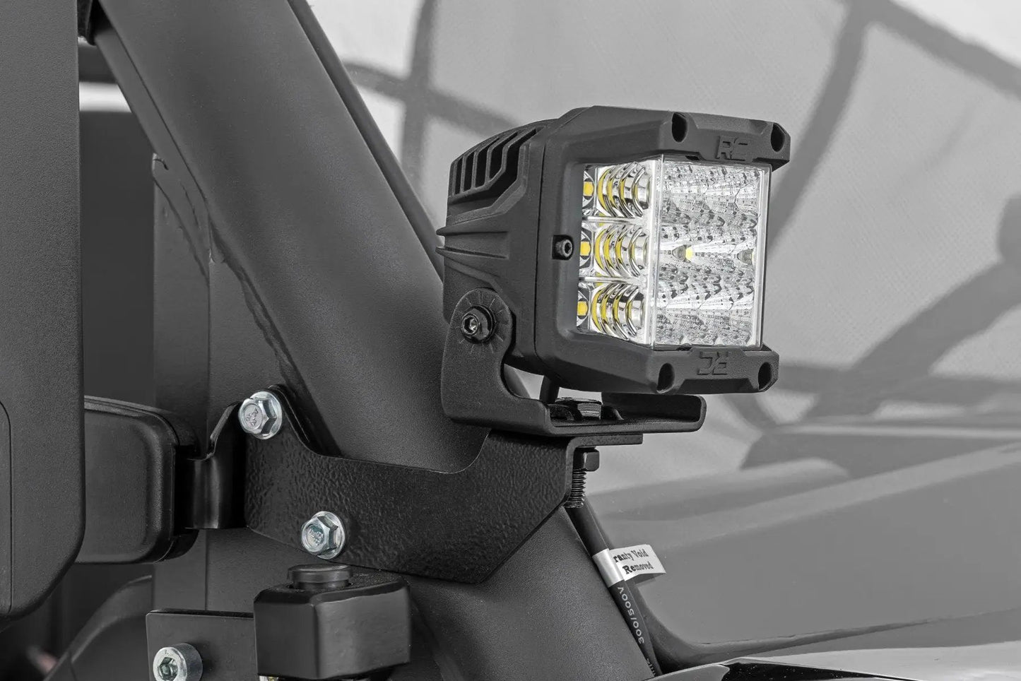 Rough Country LED Light Kit | Cage Mount | 2" Black Pair | CFMOTO UFORCE 1000 by Rough Country