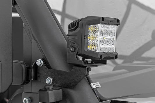 Kit de luces LED | Montaje en jaula | Par cromado de 2" | Gran angular | CFMOTO UFORCE 1000
