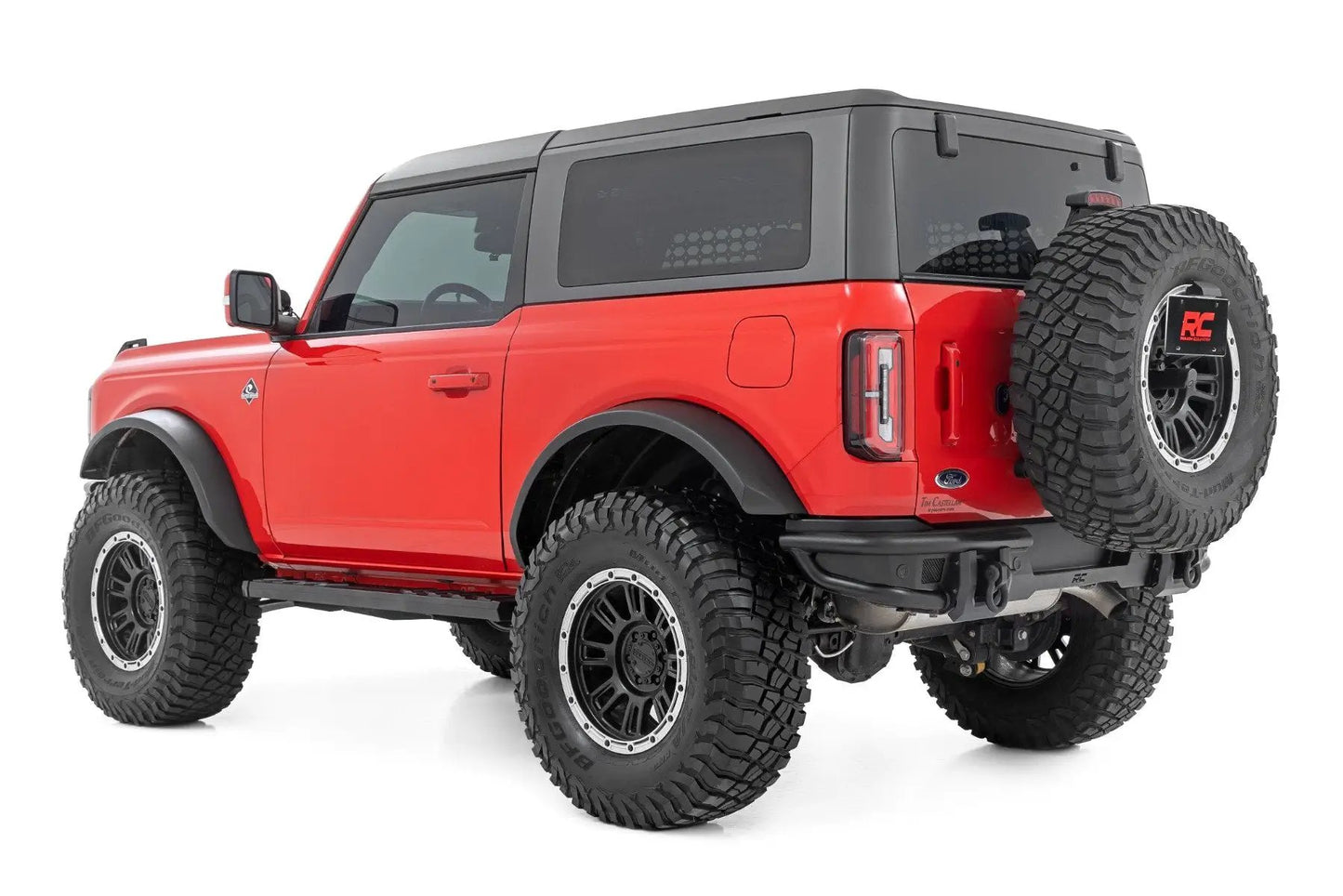Rough Country BA2 Running Boards | Side Step Bars | 2-Door | Ford Bronco (2 Door) (21-25) by Rough Country