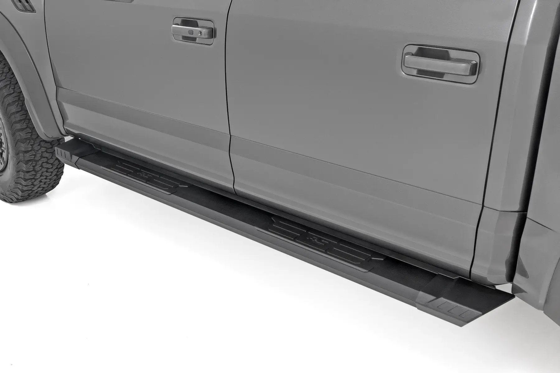 Rough Country HD2 Aluminum Running Boards | Crew Cab | Ford F-150/Lightning/F-250/F-350/Raptor (15-26) by Rough Country