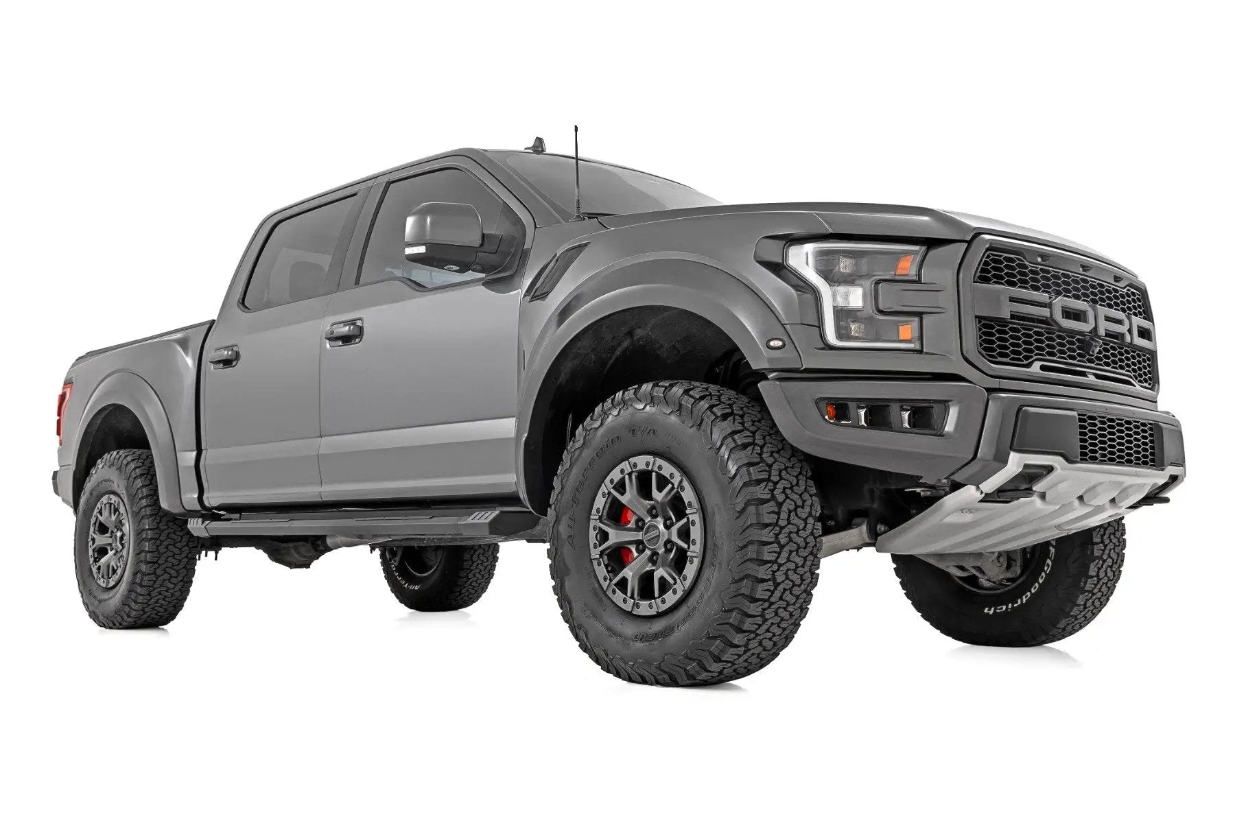 Rough Country HD2 Aluminum Running Boards | Crew Cab | Ford F-150/Lightning/F-250/F-350/Raptor (15-26) by Rough Country