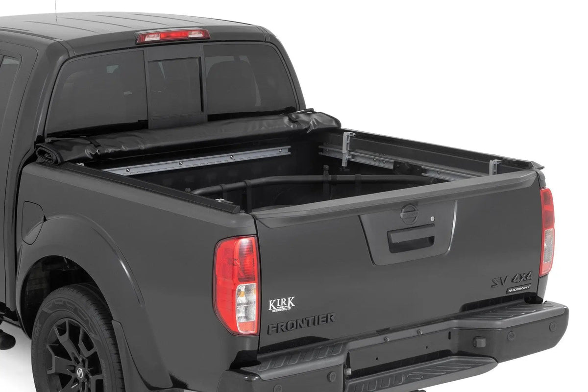Rough Country Soft Roll Up Bed Cover | 5' Bed | Nissan Frontier 2WD/4WD (2005-2021) by Rough Country