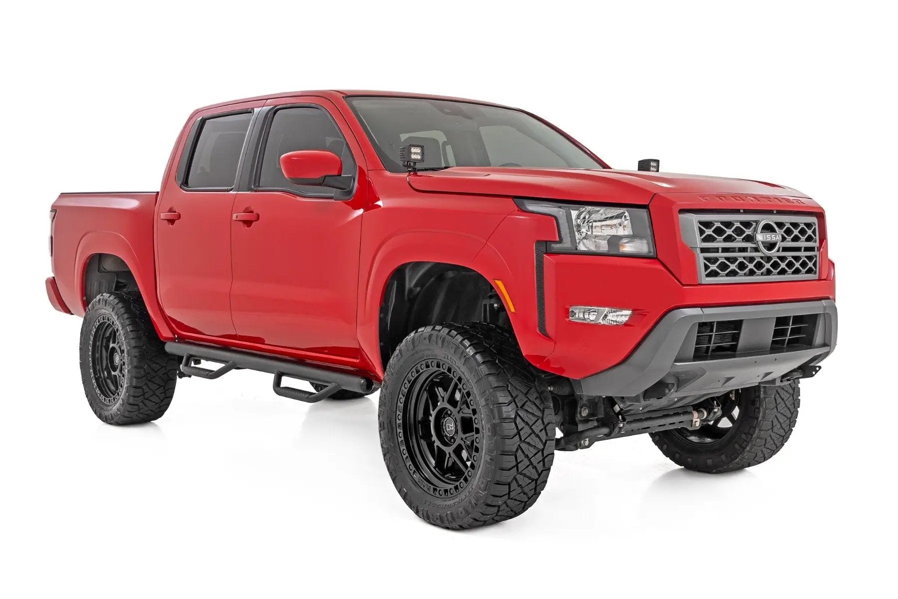 Rough Country Nerf Steps | Cab Length | Crew Cab | Nissan Frontier 2WD/4WD (2005-2026) by Rough Country