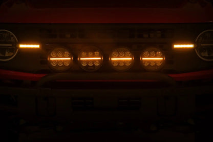 Rough Country Light Bar Mount | 6.5 Inch Round LED (Quad) | OE Modular Steel | Ford Bronco (21-25) by Rough Country
