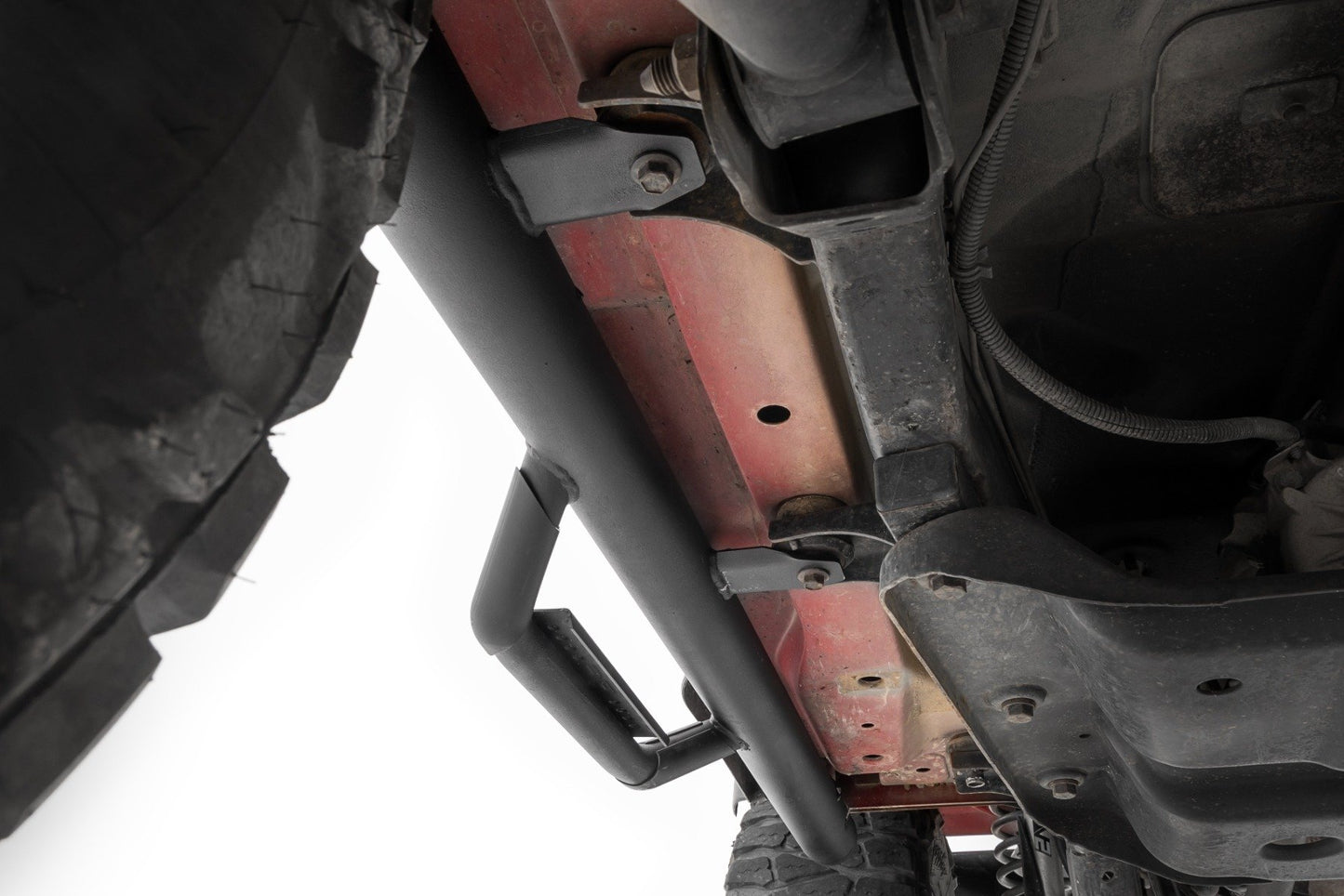 Rough Country Nerf Steps | Full Length | Jeep Wrangler TJ 4WD (1997-2006)