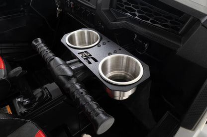Rough Country Passenger Grip Handle Dual Cup Holder | Polaris RZR 4 900/RZR S 1000 by Rough Country