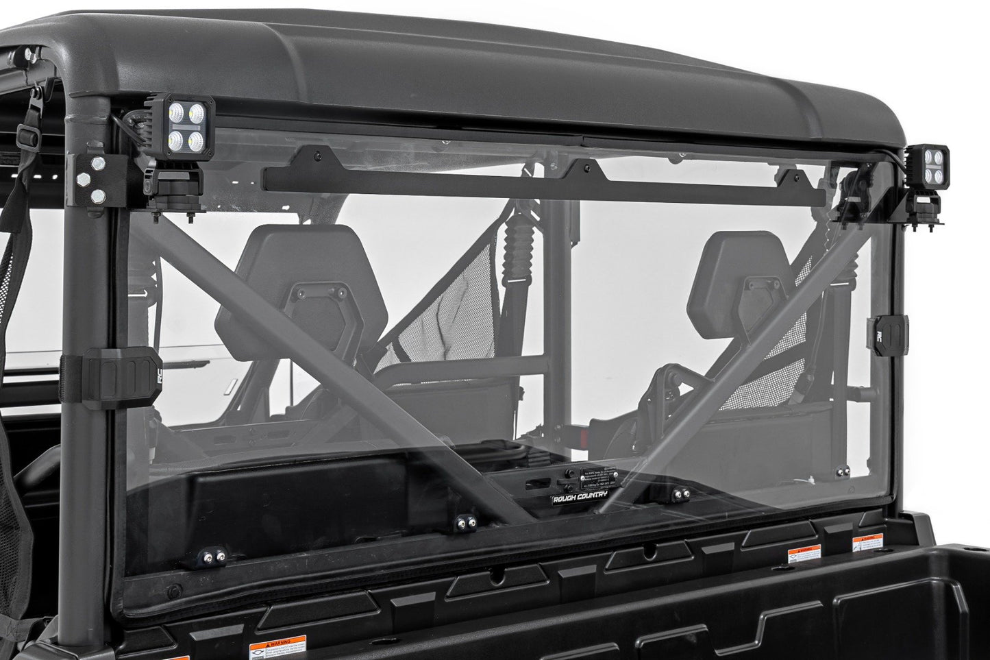 Rough Country LED Light Kit | Rear Mount | 2" Black Pair | Amber DRL | CFMOTO UFORCE 1000