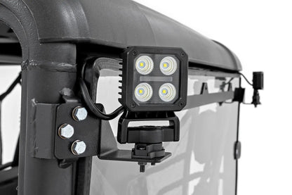 Rough Country LED Light Kit | Rear Mount | 2" Black Pair | CFMOTO UFORCE 1000 by Rough Country