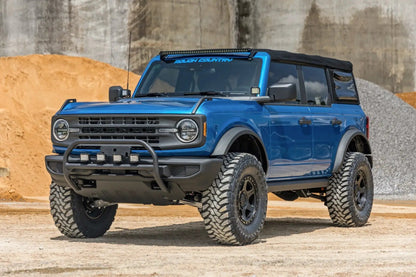 Rough Country Nudge Bar | 20 Inch Black Single Row LED | Ford Bronco 4WD (2021-2025) by Rough Country