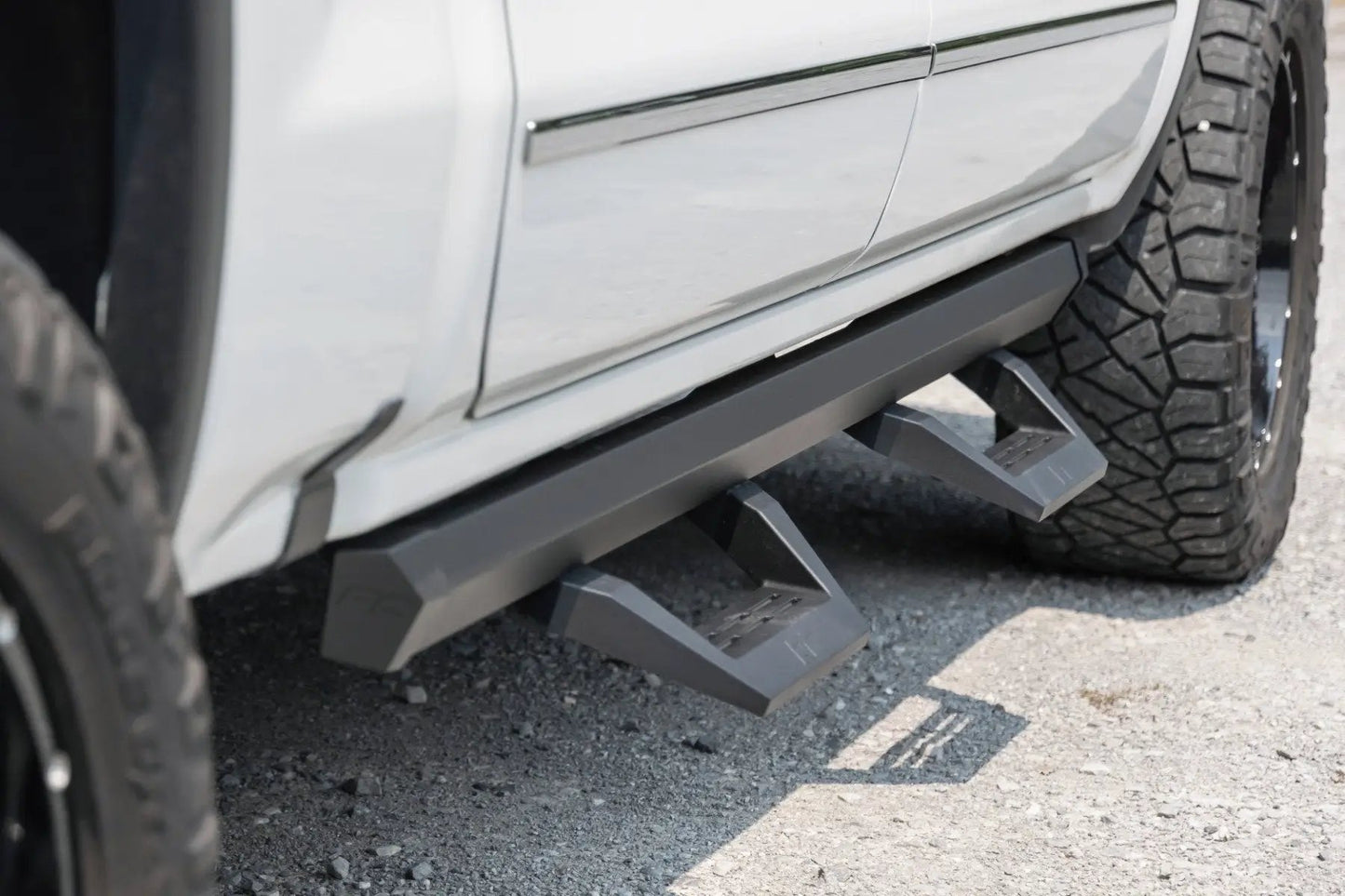 Rough Country SRX2 Adj Aluminum Step | Crew Cab | Chevy/GMC 1500/2500HD/3500HD (07-18 & Classic) by Rough Country