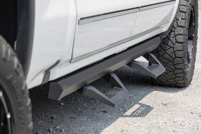 Rough Country SRX2 Adj Aluminum Step | Crew Cab | Chevy/GMC 1500/2500HD/3500HD (07-18 & Classic) by Rough Country