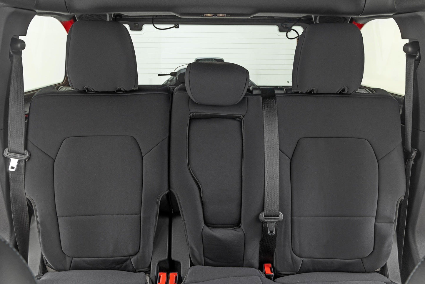 Fundas de asiento | Asientos individuales delanteros | Con reposabrazos trasero abatible | Delanteros y traseros | 4 puertas | Ford Bronco (21-25)