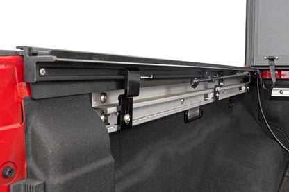 Rough Country Hard Tri-Fold Flip Up Bed Cover | 5' Bed | Nissan Frontier 2WD/4WD (22-26) by Rough Country