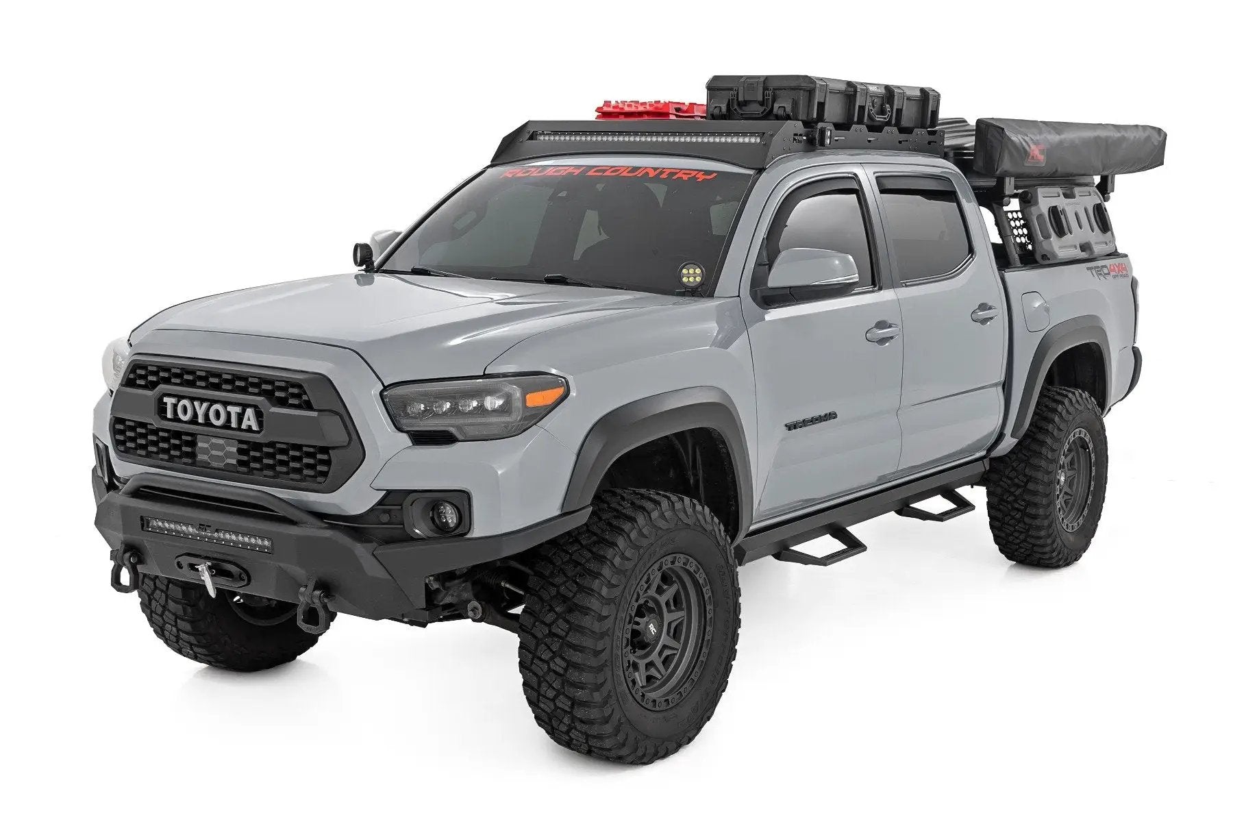 Rough Country SRL2 Adj Aluminum Step | Double Cab | Toyota Tacoma 2WD/4WD (2005-2023) by Rough Country